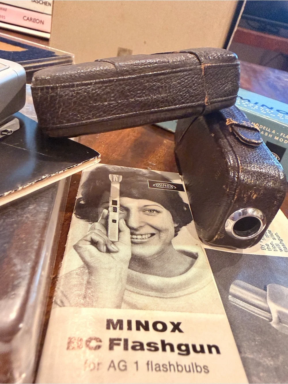 Minox IIIS Spy Subminiature Complan 15/3.5 w/ Flashgun Model A Original w/Manual